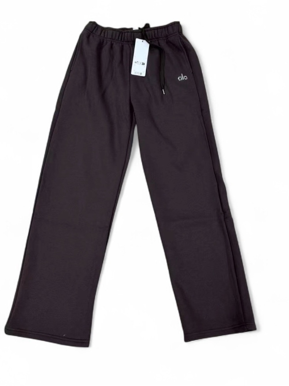 ALO Yoga Men's Black Wide-Leg Sweatpants